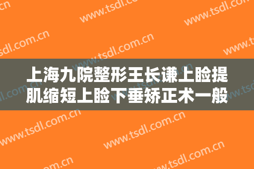 上海九院整形王长谦上睑提肌缩短上睑下垂矫正术一般价位是多少?靠谱吗?