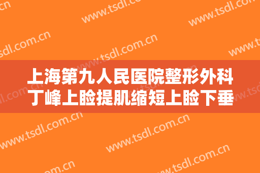 上海第九人民医院整形外科丁峰上睑提肌缩短上睑下垂矫正术一般多少钱?贵不贵?