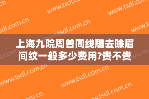 上海九院周曾同线雕去除眉间纹一般多少费用?贵不贵?
