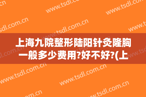 上海九院整形陆阳针灸隆胸一般多少费用?好不好?(上海九院做隆鼻多少钱)