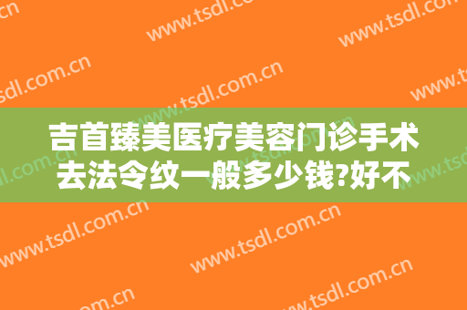 吉首臻美医疗美容门诊手术去法令纹一般多少钱?好不好?