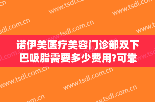 诺伊美医疗美容门诊部双下巴吸脂需要多少费用?可靠吗?(双下巴做什么医美项目)