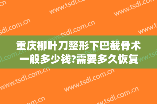 重庆柳叶刀整形下巴截骨术一般多少钱?需要多久恢复?(下巴骨裂做手术要多少钱?)