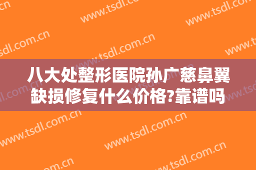 八大处整形医院孙广慈鼻翼缺损修复什么价格?靠谱吗?