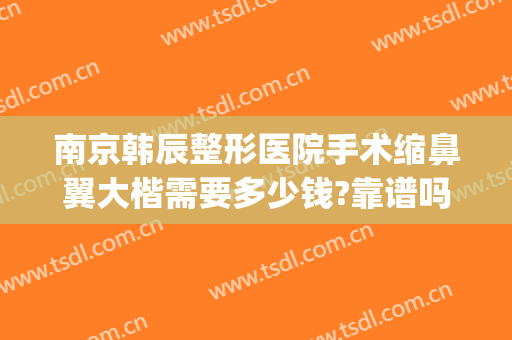 南京韩辰整形医院手术缩鼻翼大楷需要多少钱?靠谱吗?(整形医院整鼻子多少钱)