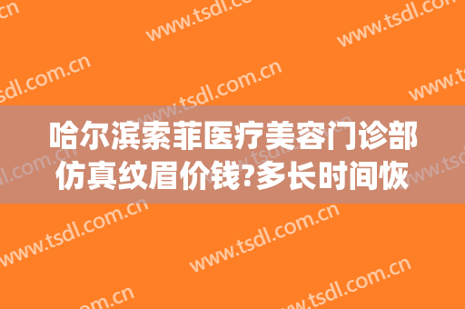 哈尔滨索菲医疗美容门诊部仿真纹眉价钱?多长时间恢复?(哈尔滨索菲医疗整形美容)