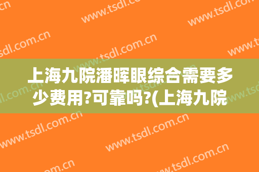 上海九院潘晖眼综合需要多少费用?可靠吗?(上海九院眼综合一般多少钱)