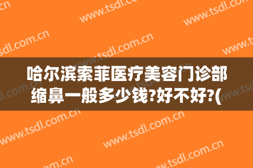 哈尔滨索菲医疗美容门诊部缩鼻一般多少钱?好不好?(哈尔滨索菲整形)
