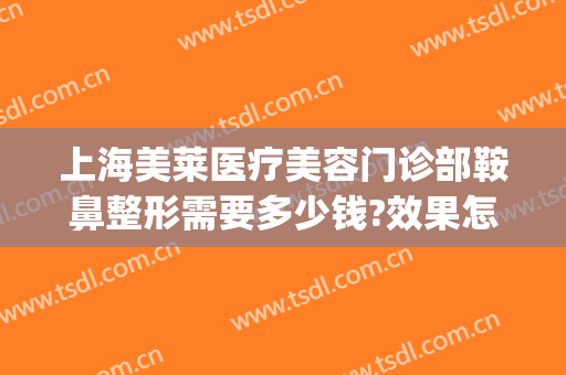 上海美莱医疗美容门诊部鞍鼻整形需要多少钱?效果怎么样?(鞍鼻整形一般多少钱)