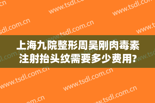 上海九院整形周吴刚肉毒素注射抬头纹需要多少费用?贵不贵?(上海九院整形激光)