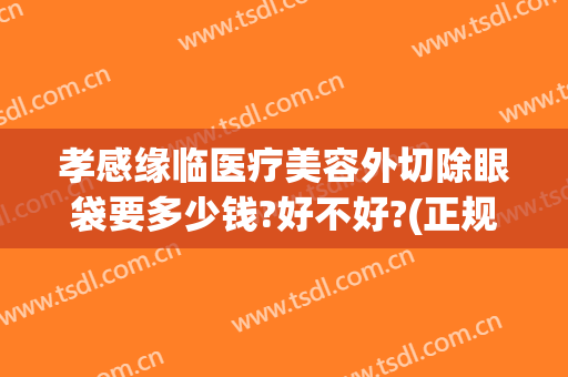孝感缘临医疗美容外切除眼袋要多少钱?好不好?(正规医院去眼袋手术价格)
