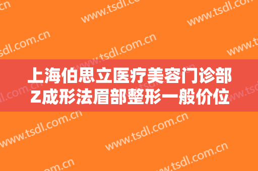 上海伯思立医疗美容门诊部Z成形法眉部整形一般价位是多少费用?效果怎么样?
