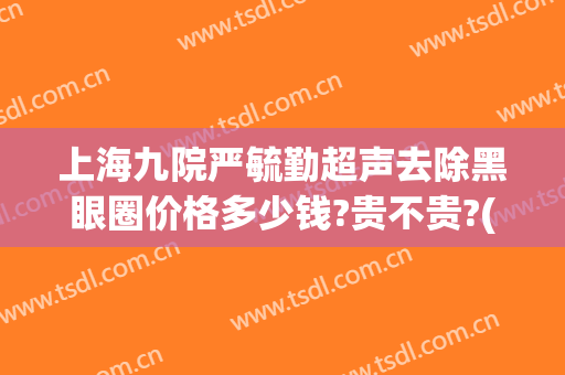 上海九院严毓勤超声去除黑眼圈价格多少钱?贵不贵?(上海九院激光去黑眼圈)