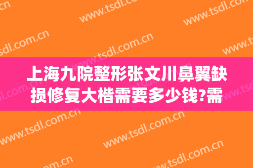 上海九院整形张文川鼻翼缺损修复大楷需要多少钱?需要多久恢复?(上海九院做鼻子修复多少钱)