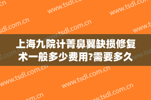 上海九院计菁鼻翼缺损修复术一般多少费用?需要多久恢复?(上海九院那个医生做鼻部修复手术好)