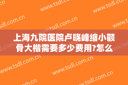 上海九院医院卢晓峰缩小颧骨大楷需要多少费用?怎么样?