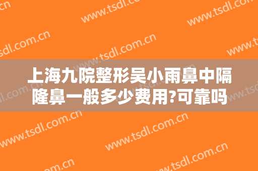 上海九院整形吴小雨鼻中隔隆鼻一般多少费用?可靠吗?
