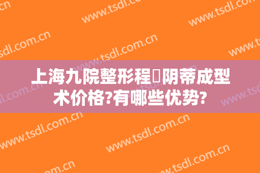 上海九院整形程昉阴蒂成型术价格?有哪些优势?