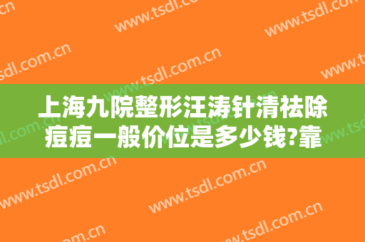 上海九院整形汪涛针清祛除痘痘一般价位是多少钱?靠谱吗?