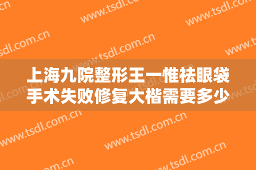 上海九院整形王一惟祛眼袋手术失败修复大楷需要多少钱?好不好?