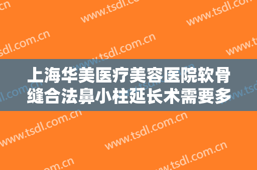上海华美医疗美容医院软骨缝合法鼻小柱延长术需要多少费用?怎么样?