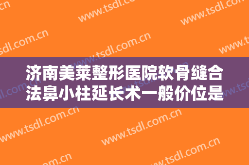 济南美莱整形医院软骨缝合法鼻小柱延长术一般价位是多少钱?需要多久恢复?
