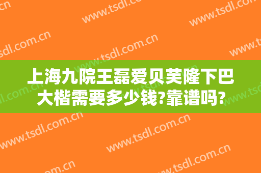 上海九院王磊爱贝芙隆下巴大楷需要多少钱?靠谱吗?