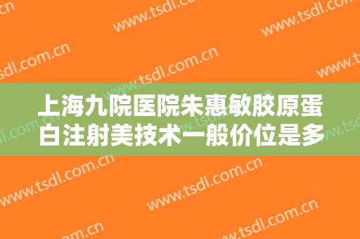 上海九院医院朱惠敏胶原蛋白注射美技术一般价位是多少?贵不贵?