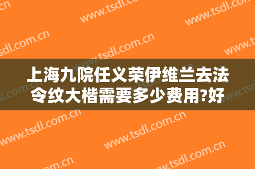 上海九院任义荣伊维兰去法令纹大楷需要多少费用?好不好?