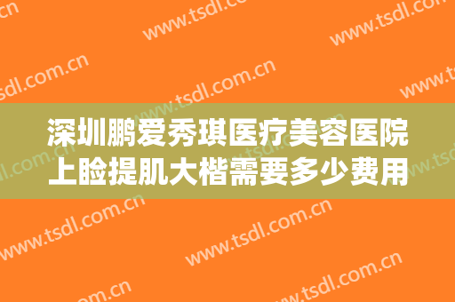 深圳鹏爱秀琪医疗美容医院上睑提肌大楷需要多少费用?靠谱吗?(深圳鹏爱秀琪医疗美容整形医院)