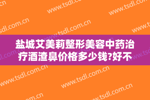 盐城艾美莉整形美容中药治疗酒渣鼻价格多少钱?好不好?