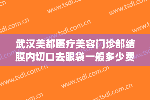 武汉美都医疗美容门诊部结膜内切口去眼袋一般多少费用?怎么样?(武汉协和医院去眼袋多少钱)