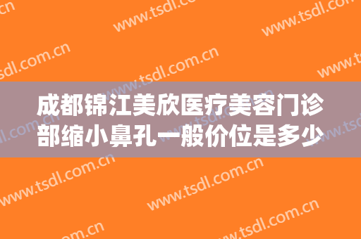 成都锦江美欣医疗美容门诊部缩小鼻孔一般价位是多少?有哪些优势?(成都锦江美欣医疗美容招聘)