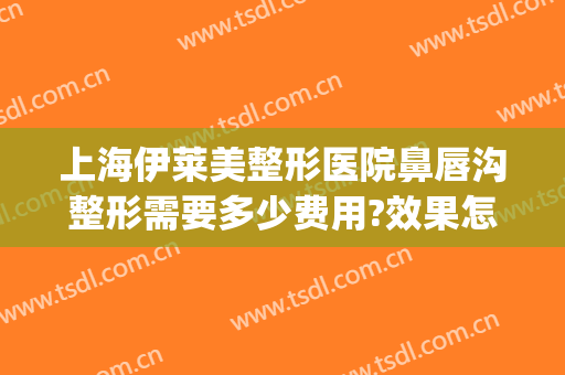 上海伊莱美整形医院鼻唇沟整形需要多少费用?效果怎么样?(上海伊莱美整形口碑怎么样)