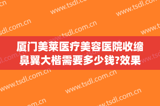 厦门美莱医疗美容医院收缩鼻翼大楷需要多少钱?效果怎么样?(医美缩小鼻翼多少钱)
