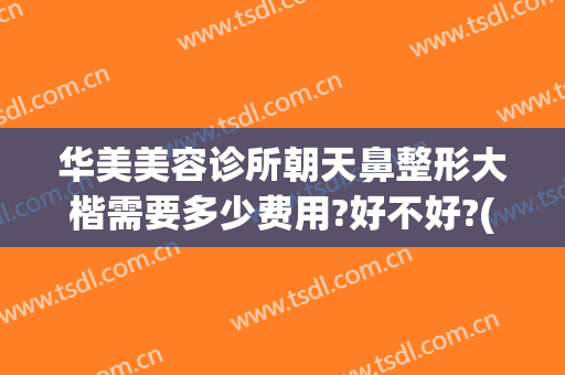 华美美容诊所朝天鼻整形大楷需要多少费用?好不好?(华美整形医院做鼻子多少钱?)
