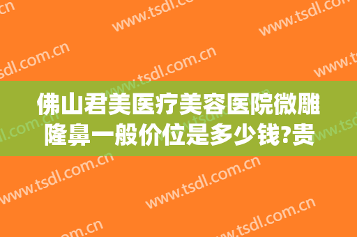佛山君美医疗美容医院微雕隆鼻一般价位是多少钱?贵不贵?(佛山君美整形怎么样)