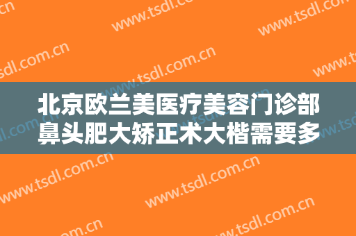 北京欧兰美医疗美容门诊部鼻头肥大矫正术大楷需要多少费用?有哪些优势?