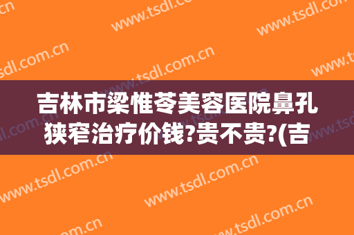 吉林市梁惟苓美容医院鼻孔狭窄治疗价钱?贵不贵?(吉林市梁惟苓整形医院怎么样)