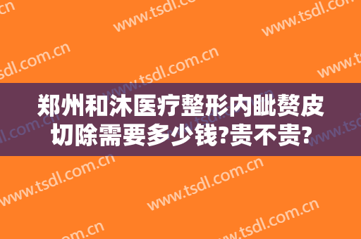 郑州和沐医疗整形内眦赘皮切除需要多少钱?贵不贵?