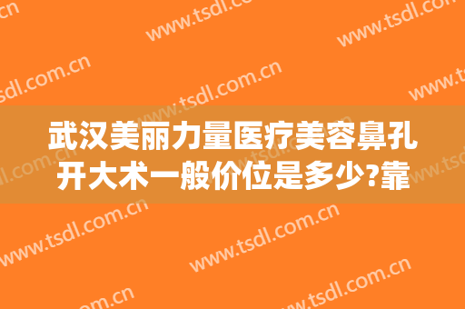 武汉美丽力量医疗美容鼻孔开大术一般价位是多少?靠谱吗?(武汉美丽力量医疗美容门诊部医生)