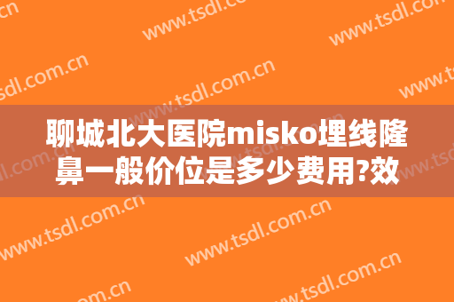 聊城北大医院misko埋线隆鼻一般价位是多少费用?效果怎么样?