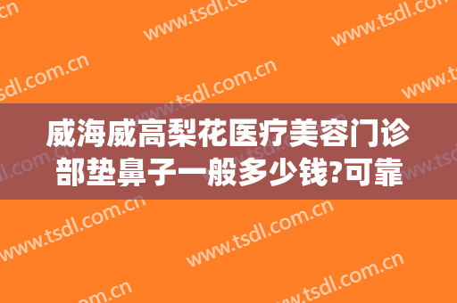 威海威高梨花医疗美容门诊部垫鼻子一般多少钱?可靠吗?(威海威高美容整形医院)