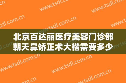 北京百达丽医疗美容门诊部朝天鼻矫正术大楷需要多少费用?效果怎么样?