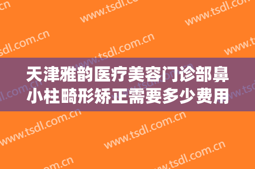 天津雅韵医疗美容门诊部鼻小柱畸形矫正需要多少费用?可靠吗?(鼻小柱矫正多少钱)