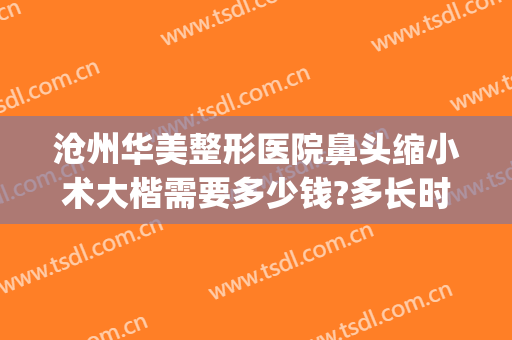 沧州华美整形医院鼻头缩小术大楷需要多少钱?多长时间恢复?(鼻子大做整形多少费用)