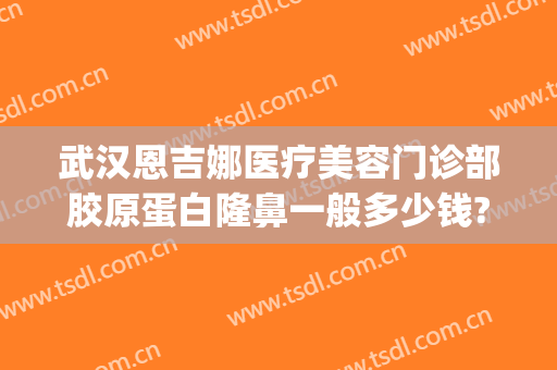 武汉恩吉娜医疗美容门诊部胶原蛋白隆鼻一般多少钱?可靠吗?(武汉恩吉娜整形医院)