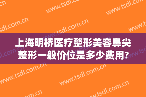 上海明桥医疗整形美容鼻尖整形一般价位是多少费用?靠谱吗?(上海鼻梁整形要多少钱)