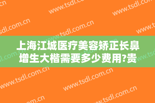 上海江城医疗美容矫正长鼻增生大楷需要多少费用?贵不贵?