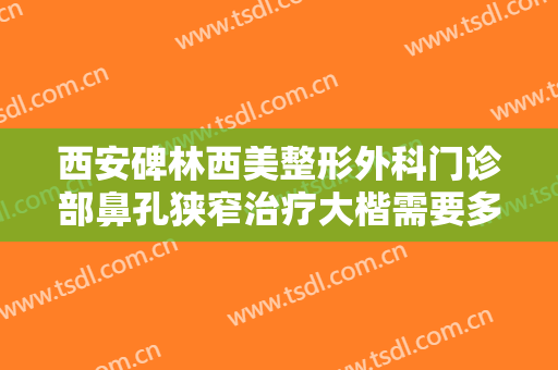 西安碑林西美整形外科门诊部鼻孔狭窄治疗大楷需要多少费用?可靠吗?